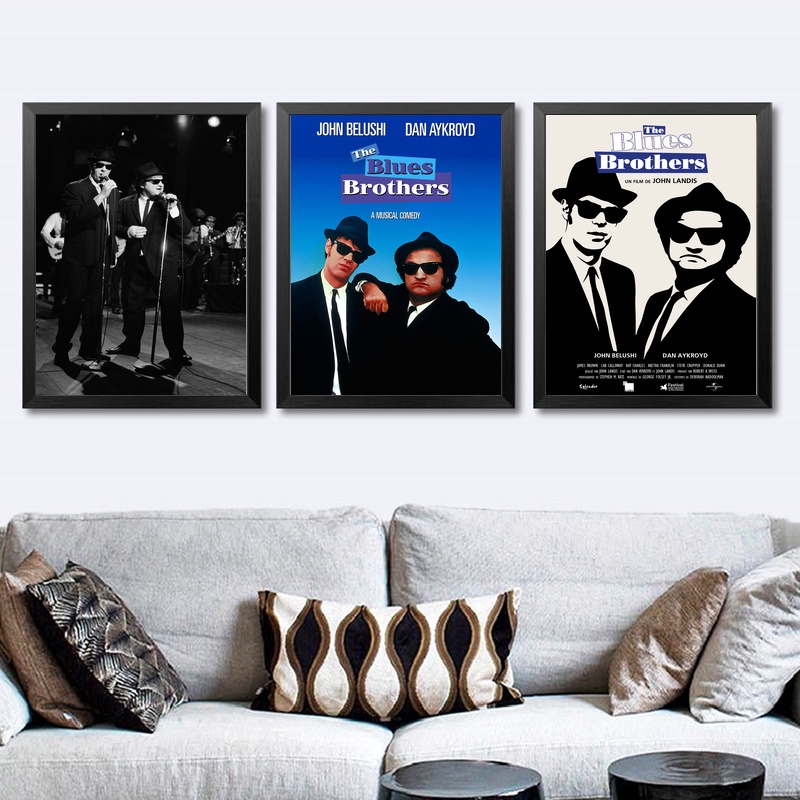 Blues Brothers Retro Vintage Tv Wall Art Silk Prints Poster Paintings Living Room No Frame - 2