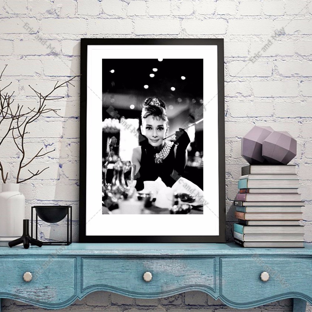 Audrey Hepburn Vintage Canvas Art Print Painting Poster Room Home Picture No Frame - 3