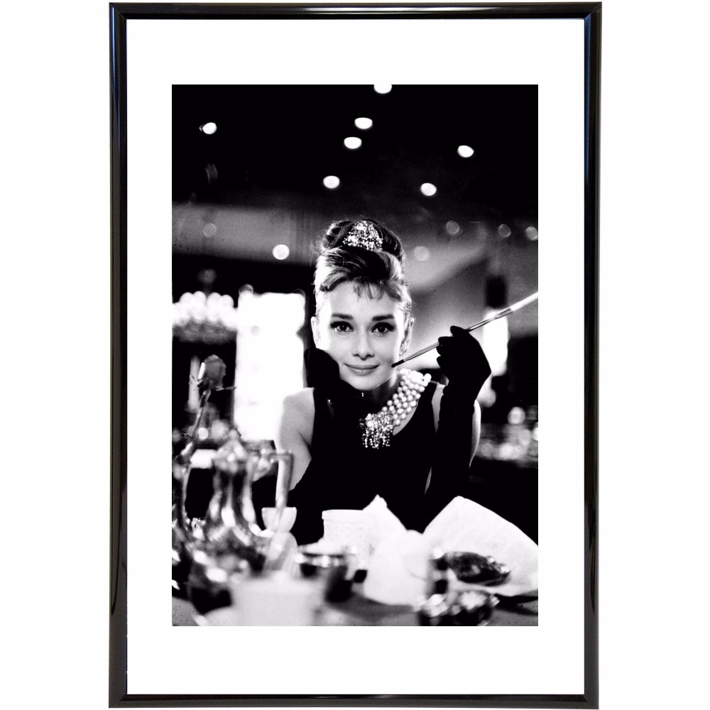 Audrey Hepburn Vintage Canvas Art Print Painting Poster Room Home Picture No Frame - 2