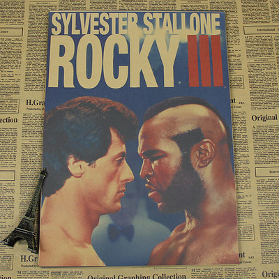 Vintage Paper Retro Poster - Rocky Stallone -posters Cudi Postervintage Home Wall Sticker - 5