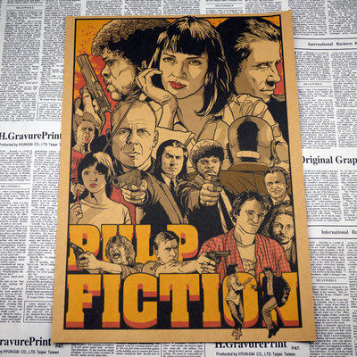 Fiction Poster Retro Kraft Bar Cafe Decorative Posters Vintage 3021cm - 5