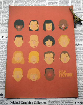 Fiction Poster Retro Kraft Bar Cafe Decorative Posters Vintage 3021cm - 4