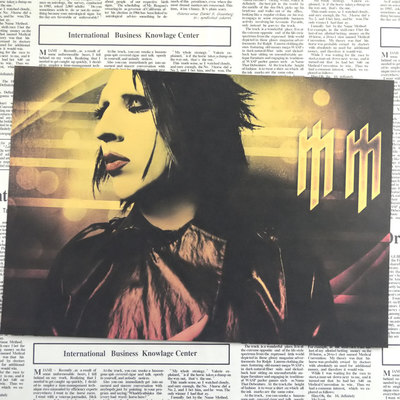 Vintage Poster Marilyn Manson Retro Rock Wall Sticker Living Room Art Painting 3021cm - 6