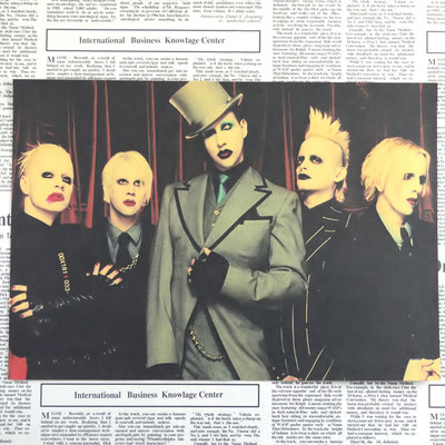 Vintage Poster Marilyn Manson Retro Rock Wall Sticker Living Room Art Painting 3021cm - 5