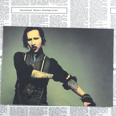 Vintage Poster Marilyn Manson Retro Rock Wall Sticker Living Room Art Painting 3021cm - 4