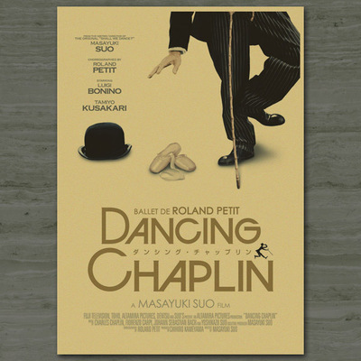 Retro Poster Vintage Paper Theatre Charles Chaplin Nostalgic Advertising Posters Decorative Painting - 2