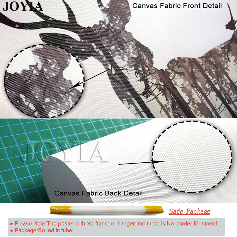 Gone Wind Vintage Poster Home Wall Decal Art Retro Fabric Cloth Prints No Frame - 4