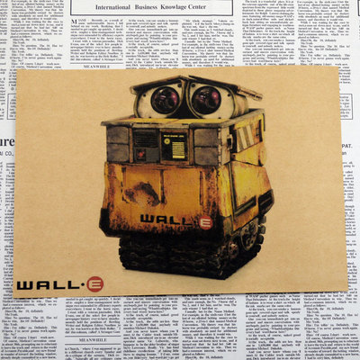 Real Vintage Retro Paper Poster Wall-e Eve Postershome Painting 3021cm - 5