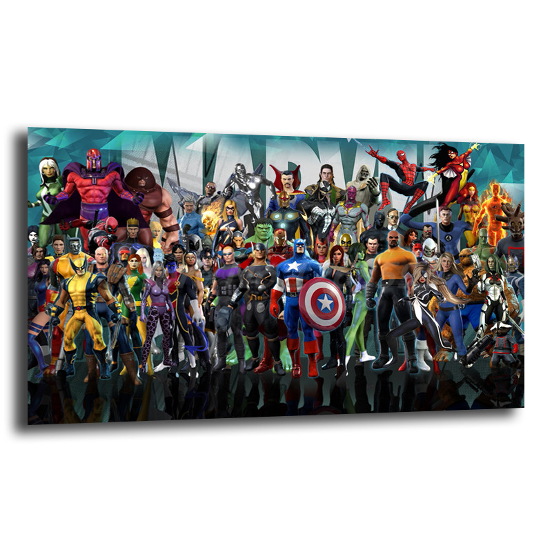 Avengers Canvas Wall Art Hd Printed Marvel Movies Super Heroes Figure