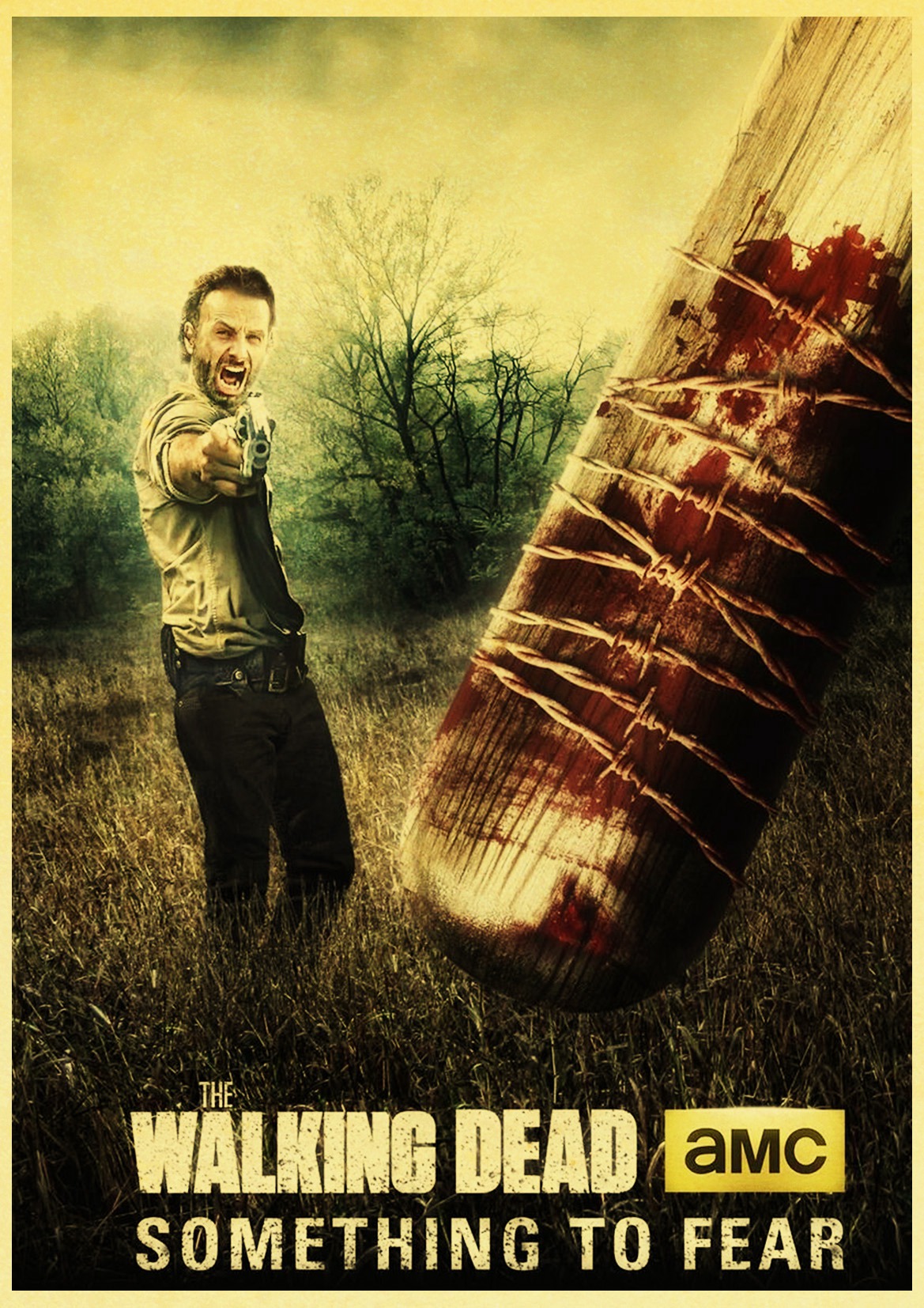 Vintage Walking Dead Season 7 Retro Poster Kraft Paper Bar Cafe Home Painting Wall Sticker - 3