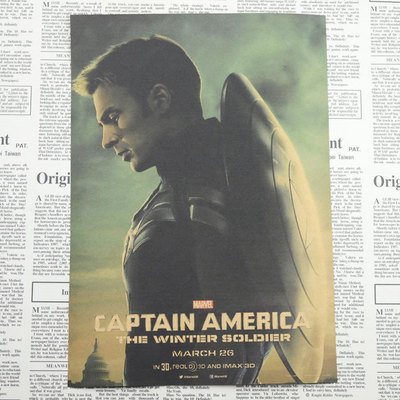 Vintage Posters Captain America Civil War Retro Poster Superhero Moive Home Wall Stickers Rooms 3021cm - 6