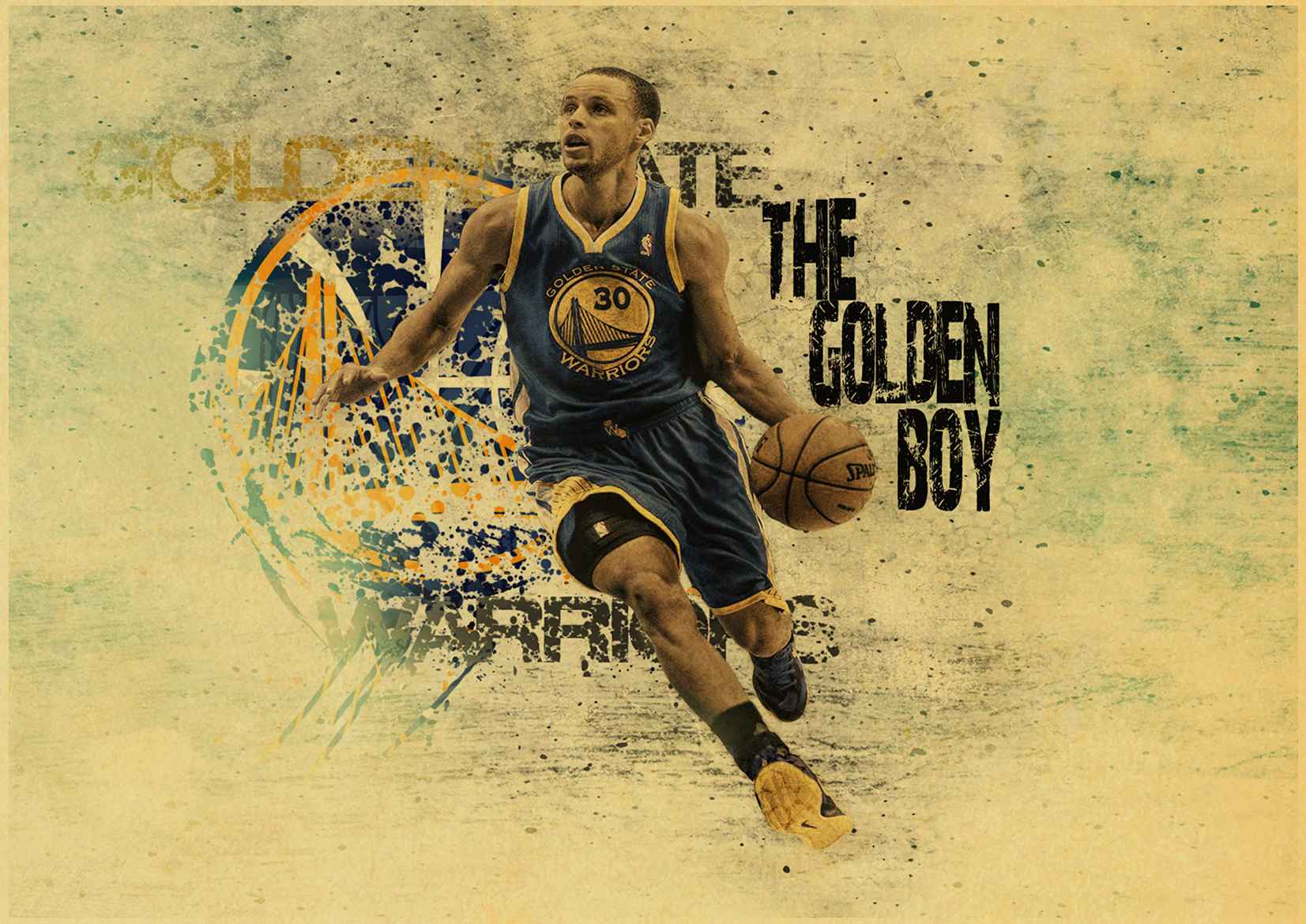 Stephen Curry Basketball Star Vintage Poster A Kraft Paper Bar Decorative Wall Sticker Paintings - 3