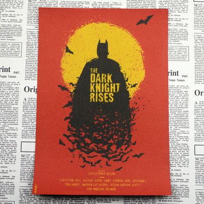 Vintage Paper Retro Poster -the Dark Knight Batman Begins -posters Home Wall Sticker 3021cm - 3