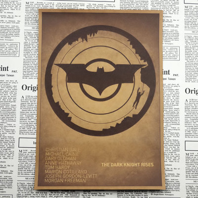 Vintage Paper Retro Poster -the Dark Knight Batman Begins -posters Home Wall Sticker 3021cm - 2
