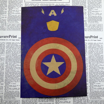 Vintage Superhero Ironman Avengers Poster Retro Kraft Paper Bar Cafe Home Painting Wall Sticker 3021cm - 5