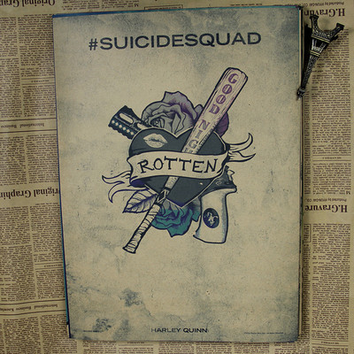Home Vintage Retro Kraft Paper Batman Harley Quinn Squad Game Posters Bar Wall Picture Living Room - 2