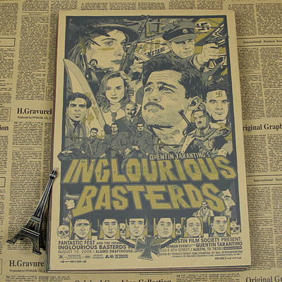 Retro Poster Vintage Kraft Paper Home Decorative Painting Kill Bill Reservoir Dogs Quentin Tarantino Inglourious Basterds - 6