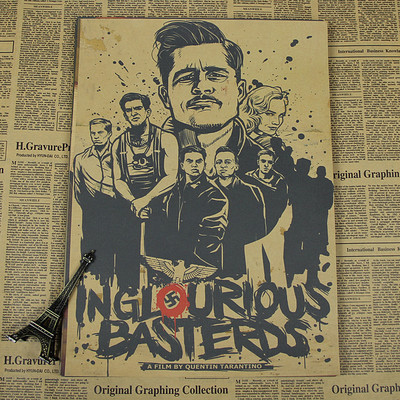 Retro Poster Vintage Kraft Paper Home Decorative Painting Kill Bill Reservoir Dogs Quentin Tarantino Inglourious Basterds - 5