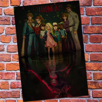 Stranger Things Tv Retro Poster Vintage Kraft Decorative Wall Sticker Home Posters Shameless - 4