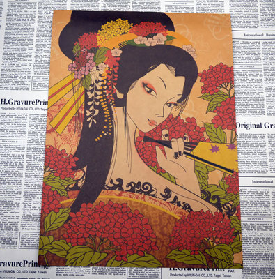 Kanagawa Japan Ukiyo-e Decorative Painting Core Bar Counter Adornment Kitchen Retro Vintage Poster 3021cm - 2