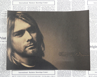 Vintage Poster Nirvana Kurt Cobain Dormitory Kraft Rock Orchestra Decorative Painting Retro 30x21cm - 2