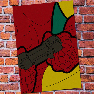 Vintage Paper Retro Poster - Superhero -posters Cudi Postervintage Home Wall Sticker - 3