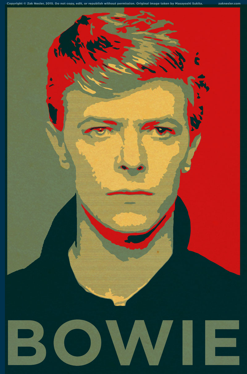 British Rock Singer David Bowie Retro Poster Vintage Wall Home Bar Cafe High Printing Drawing - 5