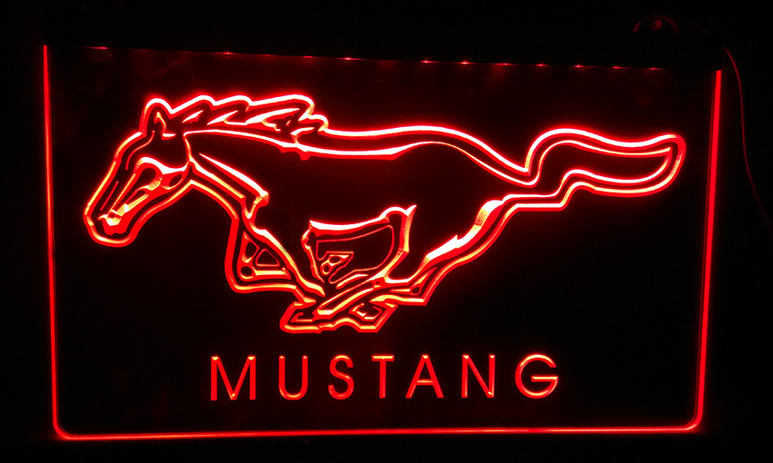 Ford Mustang Led Neon Light Sign 8 Colors To - 4