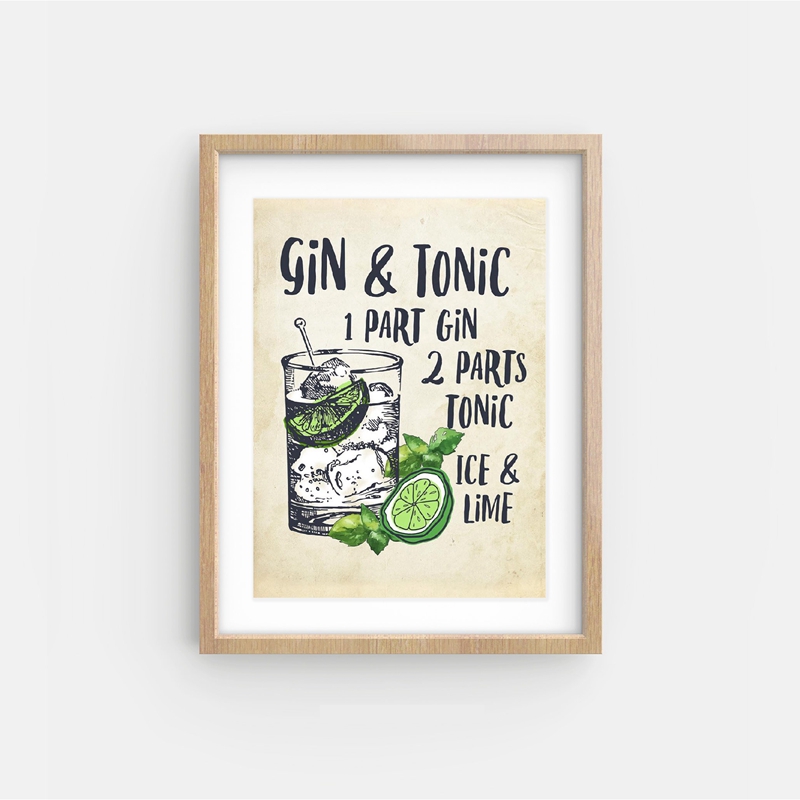 Cocktails Canvas Posters Bar Wall Art Print Cocktail Illustrations Painting Vintage Pictures Kitchen - 4