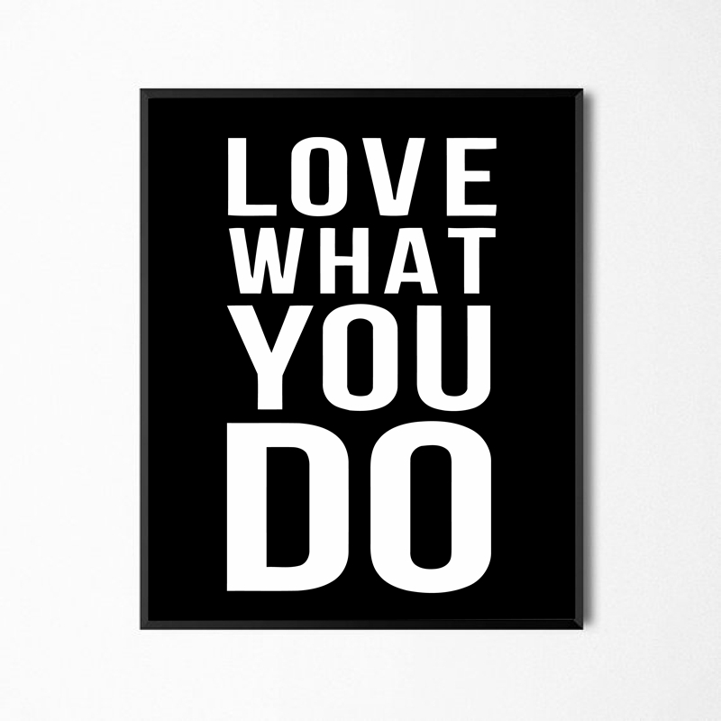 Do What You Love Minimalist Motivational Typography Quotes Poster Prints Vintage Picture Canvas Wall Art Home - 4