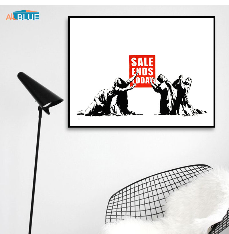 Banksy Abstract Canvas Prints Nordic Style Home Decor Wall Art For Modern Living Room - 4