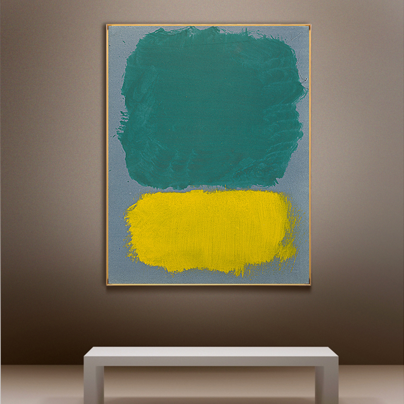 Famous Mark Rothko Canvas Painting Posters Print Color Block Modern Wall Art Pictures Living Room Bedroom Aisle - 2