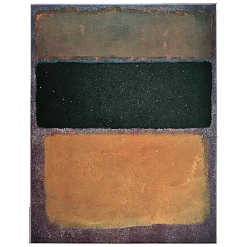 Famous Mark Rothko Canvas Painting Posters Print Color Block Modern Wall Art Pictures Living Room Bedroom Aisle - 3