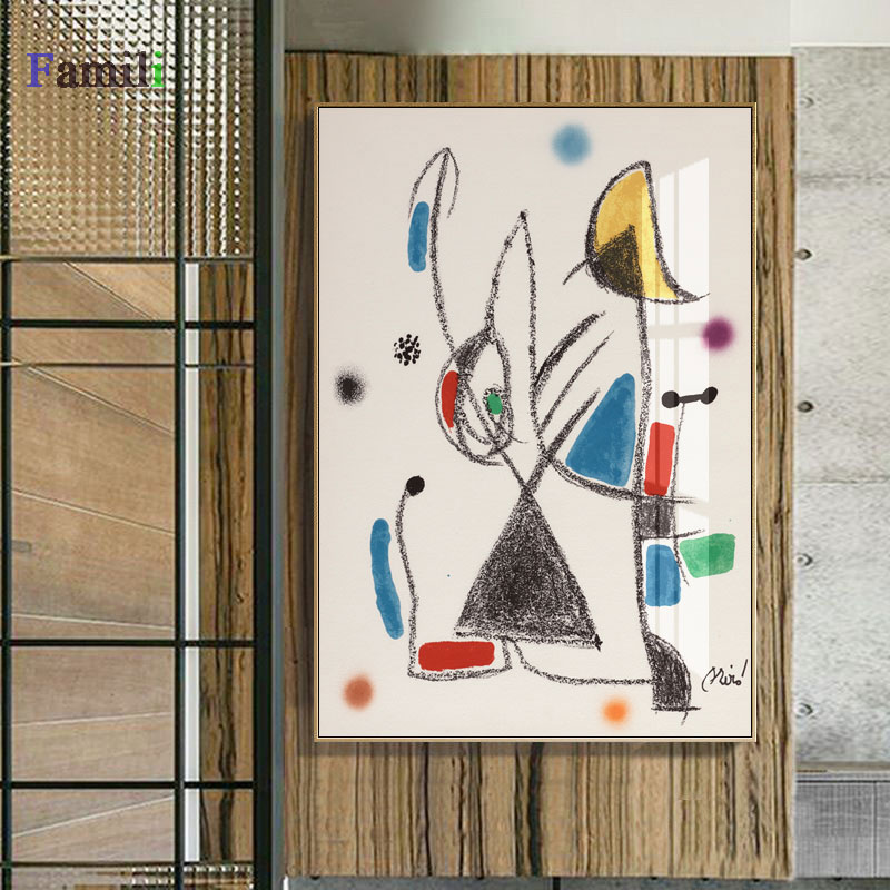 Joan Miro Affiche Vintage Abstract Watercolor Wall Art Posters And Prints Famous Canvas Painting Living Room Home Decoration - 3