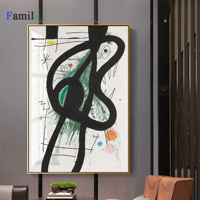 Joan Miro Affiche Vintage Abstract Watercolor Wall Art Posters And Prints Famous Canvas Painting Living Room Home Decoration - 4