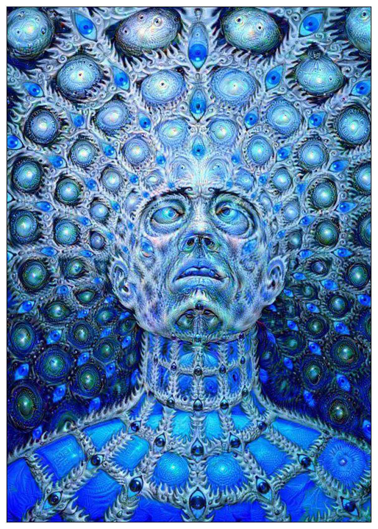 Psychedelic Trippy Tree Abstract Painting Vintage Paper Poster Wall Home Decoration 42x30 Cm 30x21 - 2