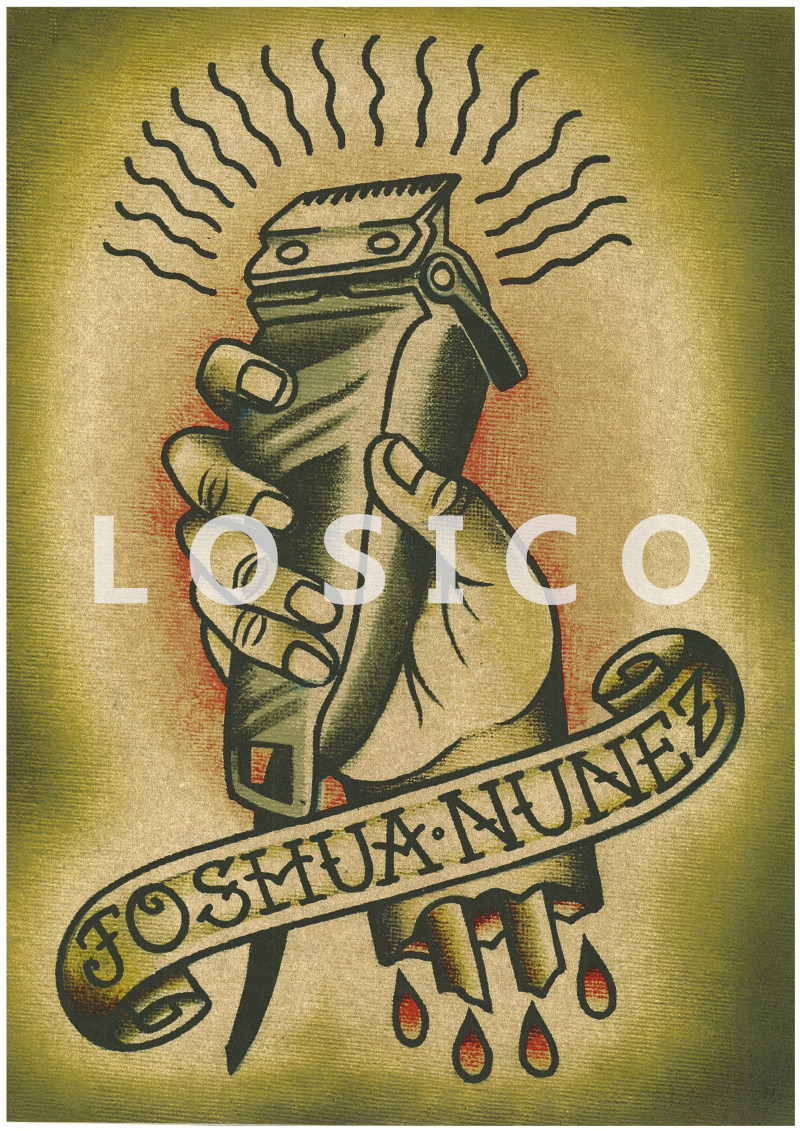 Vintage Hairdresser Tattoos Patterned Posters Kraft Paper Interior Painting Restoring Wall Sticker Barber Shop Home Decoration - 4