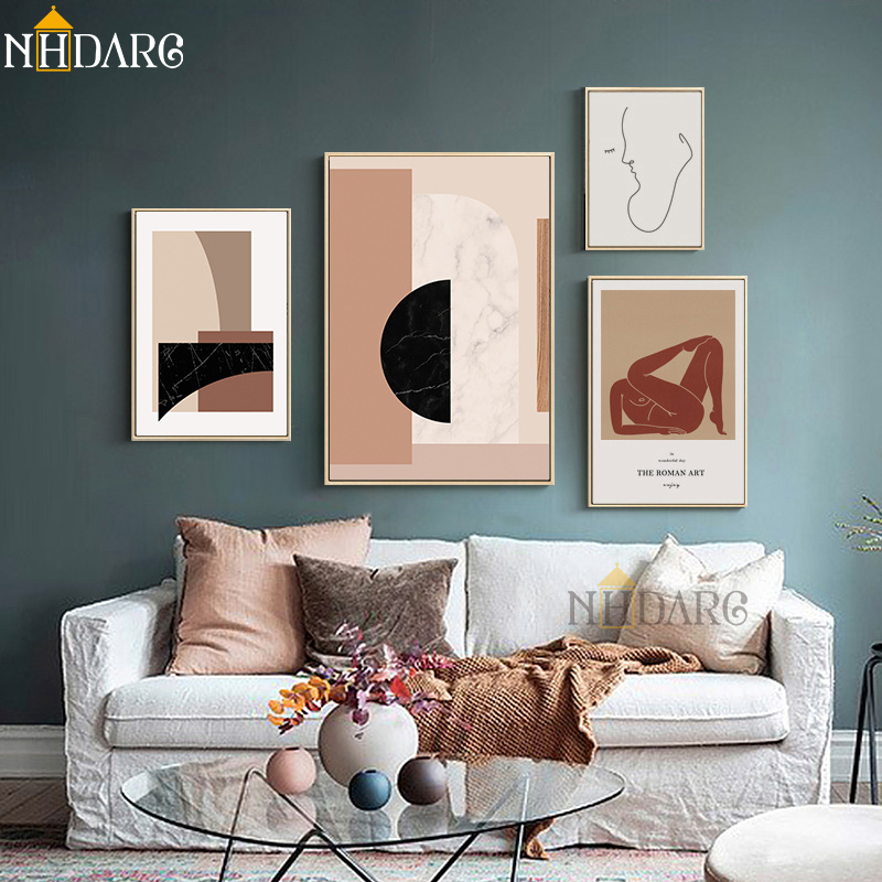 Vintage Vogue Character Sketches Canvas Painting Abstract Poster Prints Home Wall Art Picture Living Room - 3