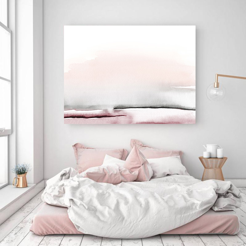 Watercolor Abstract Canvas Poster And Print Scandinavian Style Painting Decorative Picture Modern Living Room Nordic Decoration - 2