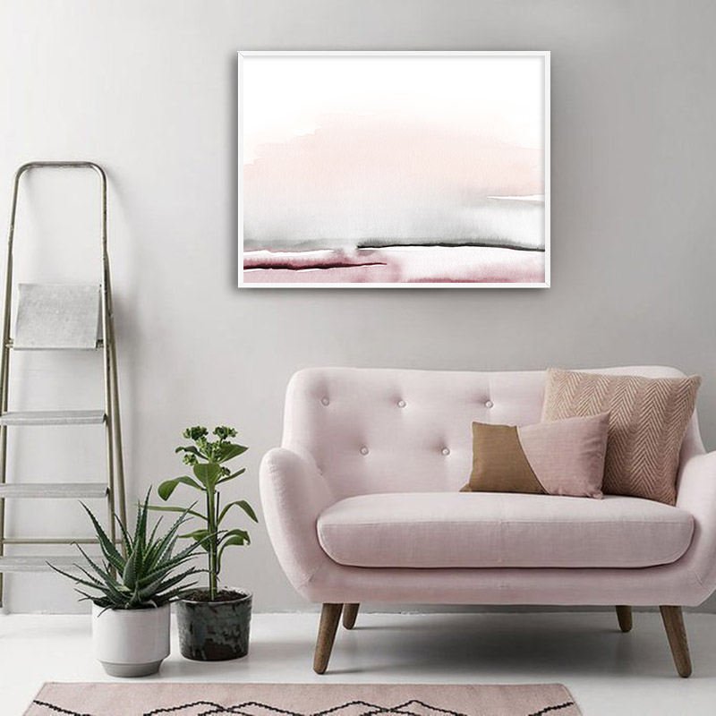 Watercolor Abstract Canvas Poster And Print Scandinavian Style Painting Decorative Picture Modern Living Room Nordic Decoration - 3