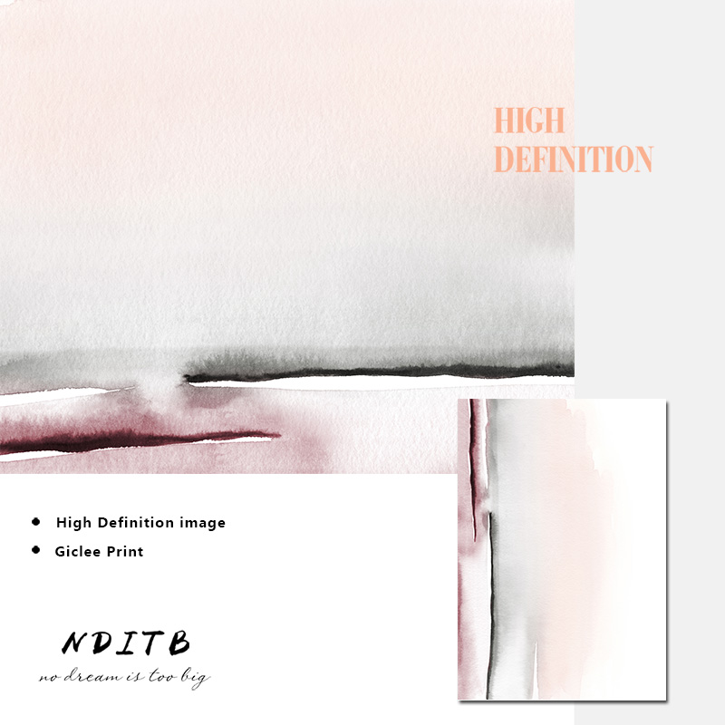 Watercolor Abstract Canvas Poster And Print Scandinavian Style Painting Decorative Picture Modern Living Room Nordic Decoration - 5