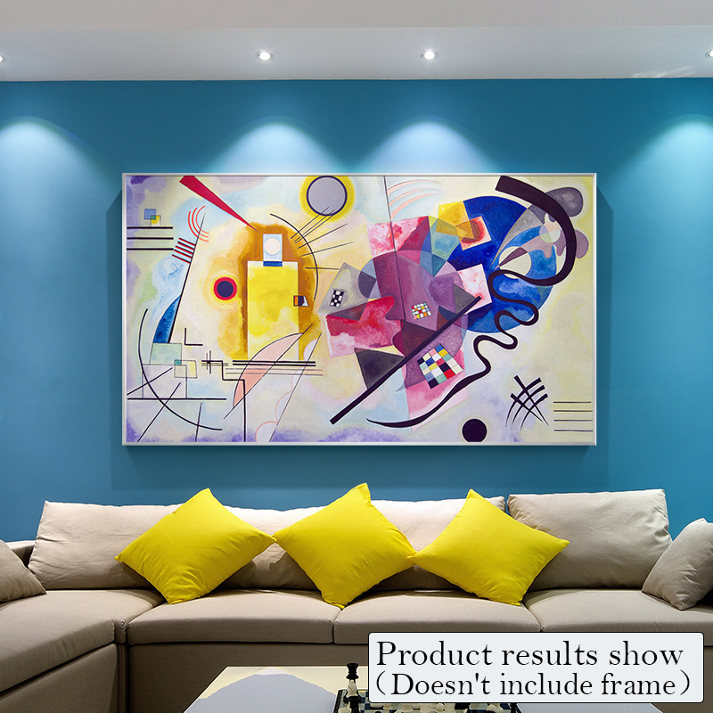 Large Abstract Canvas Painting Modern Wall Art Pictures Living Room Home Color Decorative Posters And Prints - 2