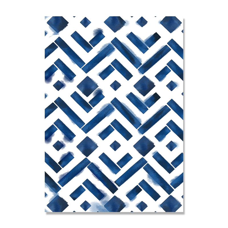 Abstract Geometry Nordic Poster Cuadros Decoracion Wall Pictures Living Room Watercolor Art Canvas Painting Unframed - 4