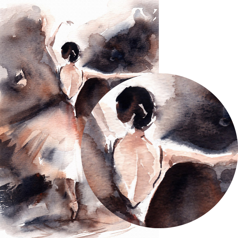 Abstract Watercolor Posters And Prints Wall Art Canvas Painting Dancing Girl Pictures Living Room Frameless - 6