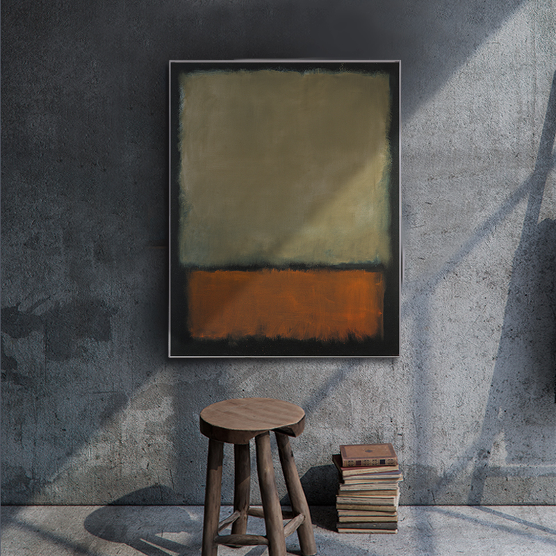 Modern Color Block Canvas Painting Posters Print Famous Mark Rothko Wall Art Pictures Living Room Bedroom Aisle - 4