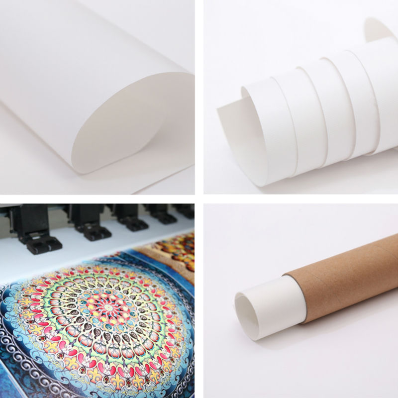 Abstract Blue Color Canvas Painting Vintage Poster Print Nordic Pop Wall Art Pictures Office Living Room Home No Frame - 5