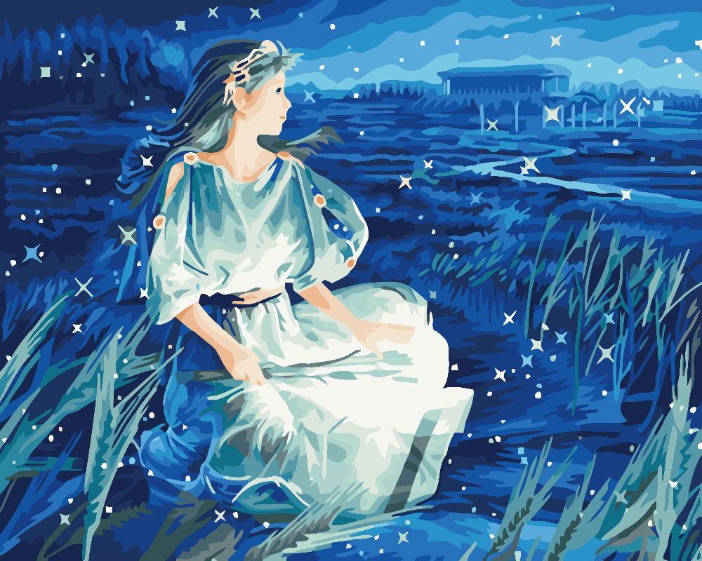 Hq Digital Paint Painting By Numbers Coloring Number Drawing Pictures Home Decoration - 2