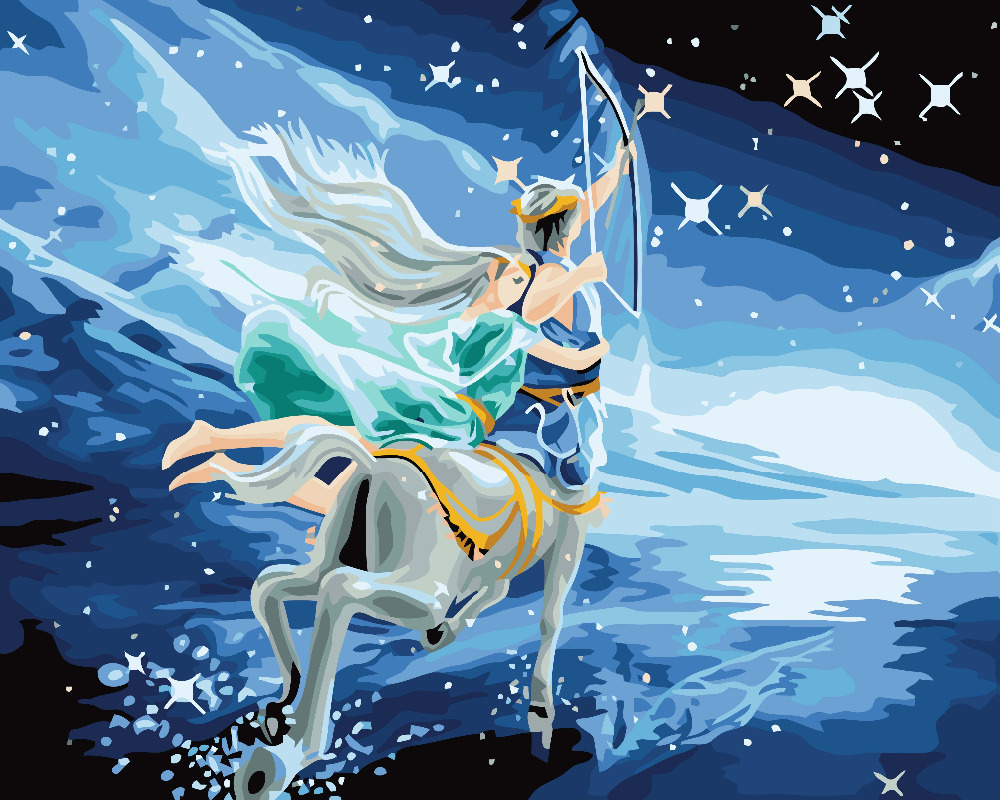 Hq Digital Paint Painting By Numbers Coloring Number Drawing Pictures Home Decoration - 3