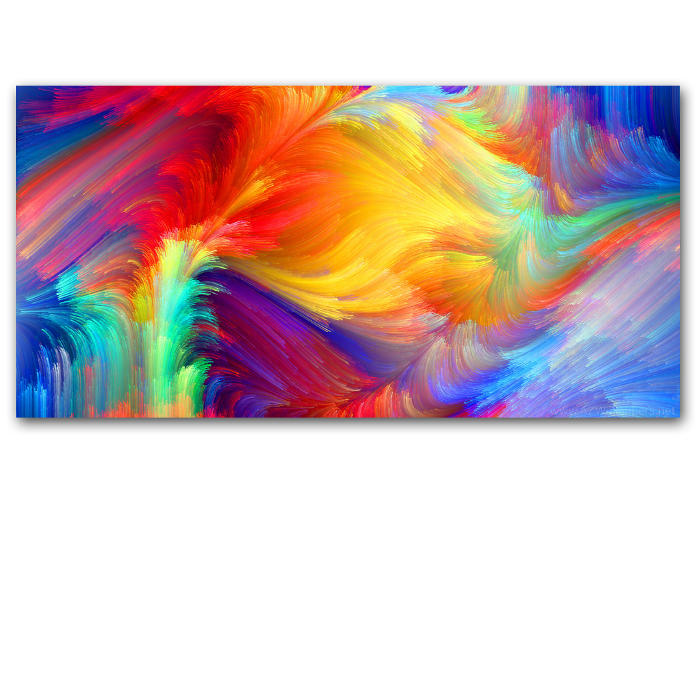 Selflessly Wall Art Canvas Pictures Colorful Pattern Painting Living Room Home No Frame - 2