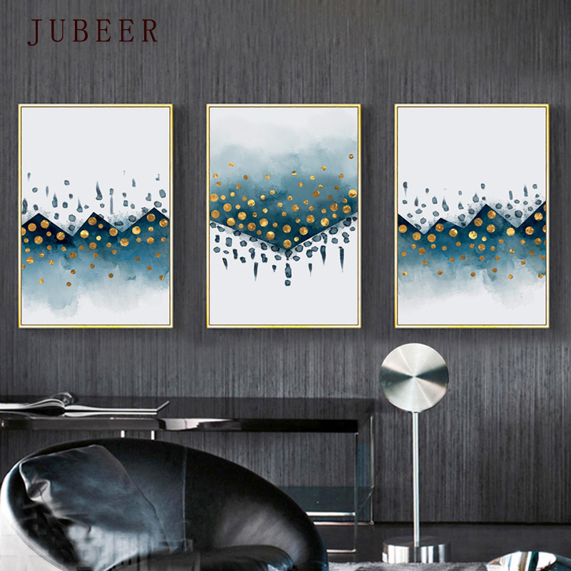 Scandinavian Style Abstract Poster Ink Geometric Line Color Wall Art Block Modern Minimalist Nordic Decorative Painting - 2